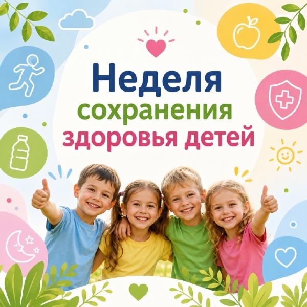 Неделя с 1 по 7 июня 2026 г объявлена Минздравом России Неделей сохранения здоровья детей