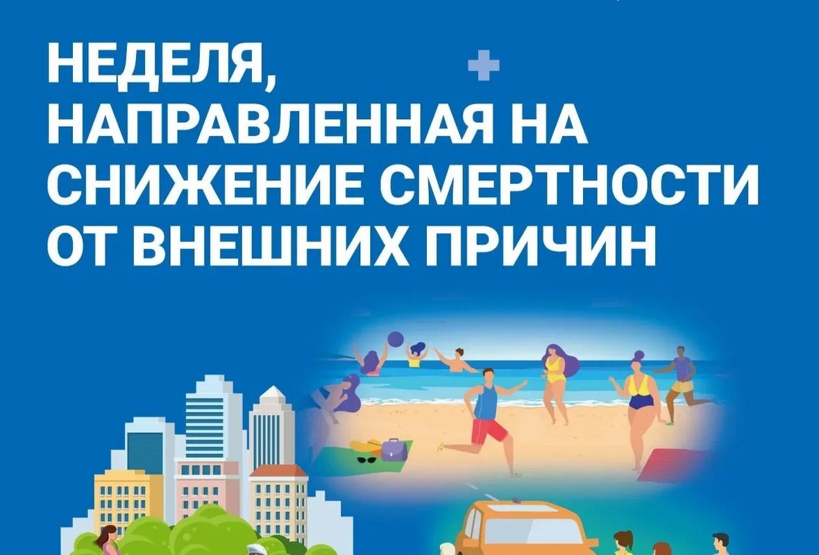 29 июня – 5 июля – Неделя, направленная на снижение смертности от внешних причин